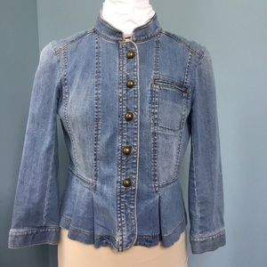 Ann Taylor Loft denim jacket. Size 6P.